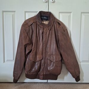 Leather Bomber Jacket